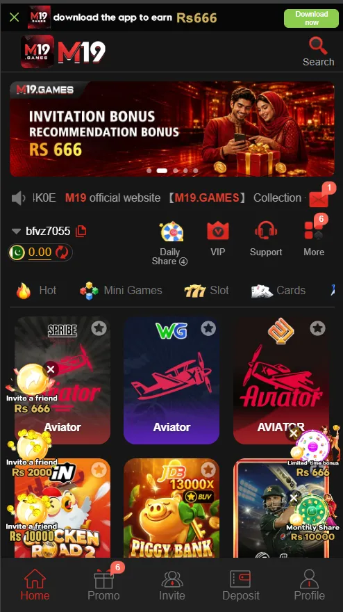 M19 SLOT GAME Login and Register