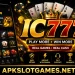IC777 Game promotional banner featuring casino, card, slot, Aviator, and crash games with APKSLOTGAMES.NET displayed at the bottom.